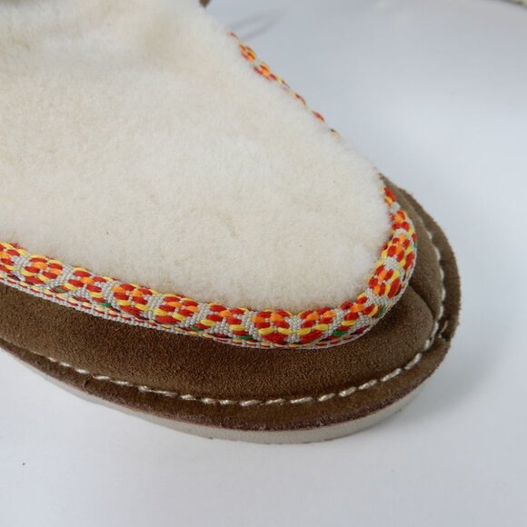 Beek Alpine Swift Ankle Boots Lace up Bootie Size 7 Suede Shearling Brown NEW - Picture 14 of 15